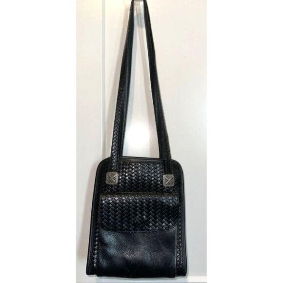 Vintage Brighton Black Leather Shoulder Bag - Picture 2 of 7